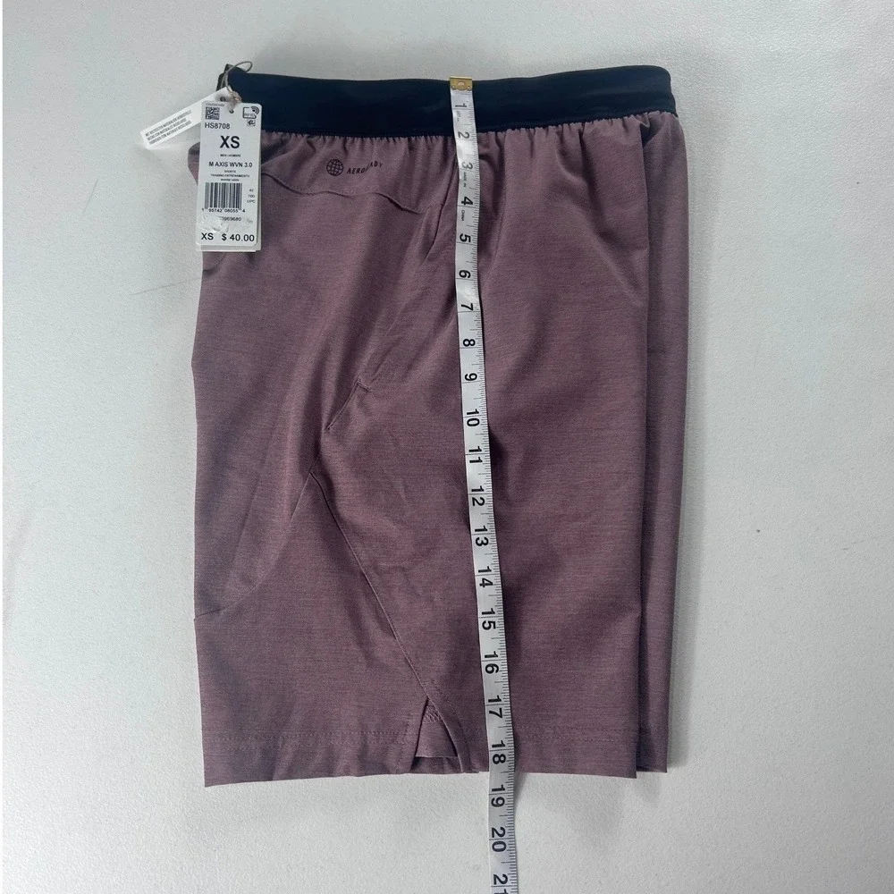 Adidas Men M Axis WVN 3.0 Training Shorts Wonder Oxide Purple HS8708 Size XS NWT